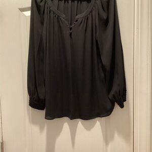 Elegant Black Long  Sleeves Top